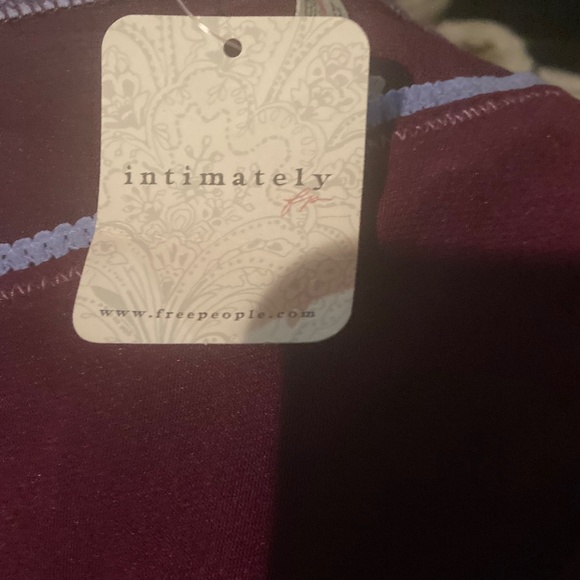 FP Intimately Eggplant Picot Bikini Brief Mesh Panty XL - Picture 8 of 9